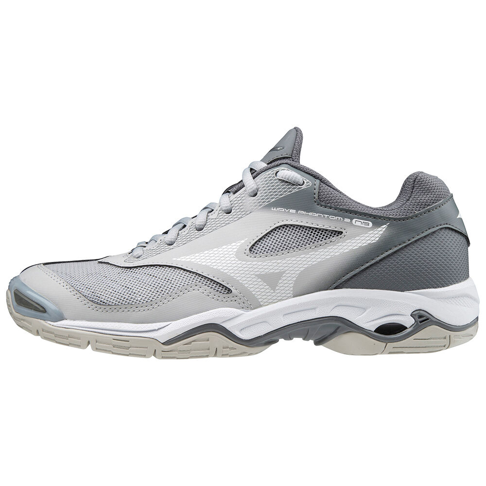 Zapatillas De Baloncesto Mizuno Wave Phantom 2 Nb Mujer Blancas/Gris Comprar ZSKA-78205